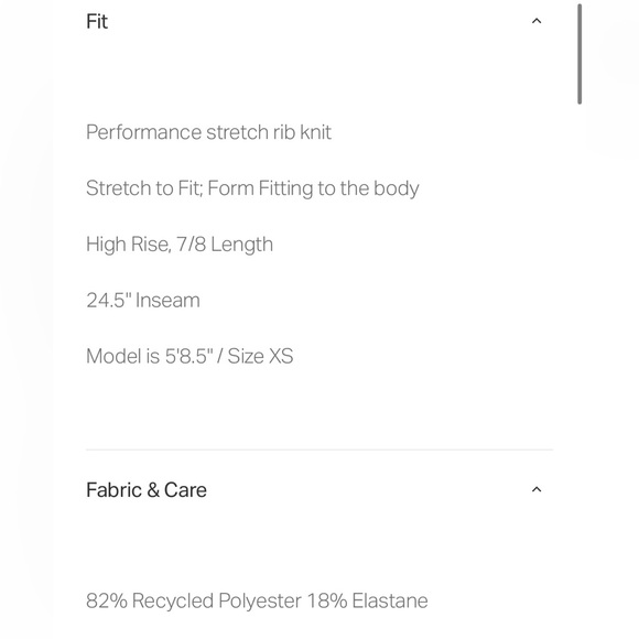 NWT Vuori Inversion Ribbed Java High-Waisted Performance Leggings Size L - Picture 6 of 12